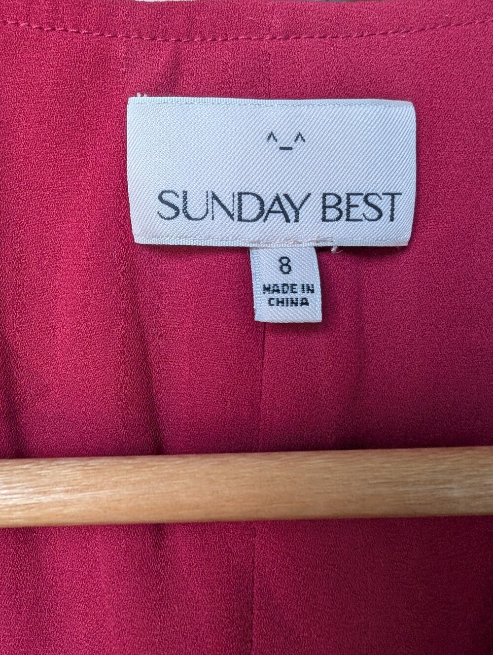 Sunday Best Raspberry V-Neck Fit & Flare Mini Dress - Picture 2 of 4